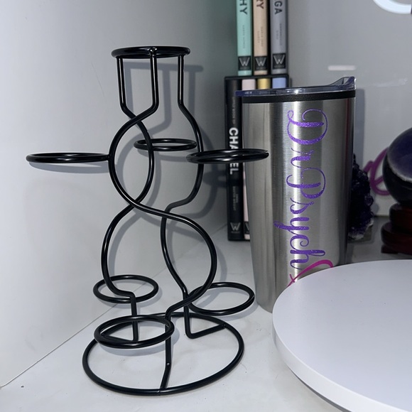 Black Multi-Sphere Tower Holder Crystals Rocks Precious Gem Spheres Price for 1 - Picture 11 of 11